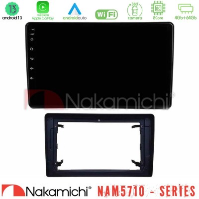 Nakamichi NAM5710 Series 8Core Android13 4+64GB  Chrysler / Dodge / Jeep Navigation Multimedia Tablet 10