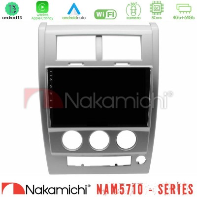 Nakamichi NAM5710 Series 8Core Android13 4+64GB  Jeep Cherokee (KK) 2008-2012 Navigation Multimedia Tablet 10