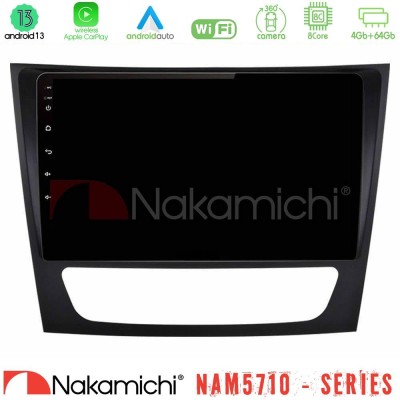 Nakamichi NAM5710 Series 8Core Android13 4+64GB  Mercedes E Class / CLS Class Navigation Multimedia Tablet 9