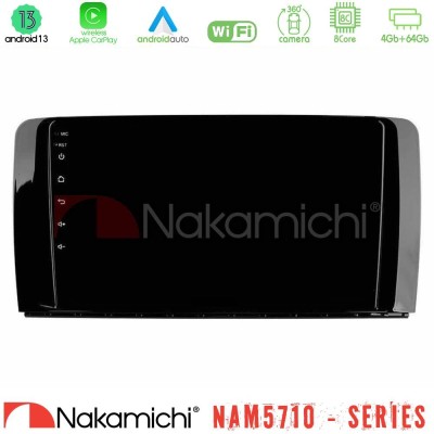 Nakamichi NAM5710 Series 8Core Android13 4+64GB  Mercedes R Class Navigation Multimedia Tablet 9