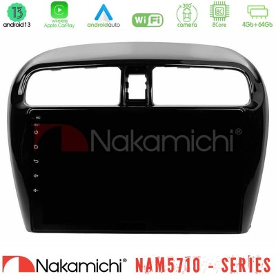 Nakamichi NAM5710 Series 8Core Android13 4+64GB  Mitsubishi Space Star 2013-2016 Navigation Multimedia Tablet 9