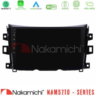 Nakamichi NAM5710 Series 8Core Android13 4+64GB  Nissan Navara NP300 Navigation Multimedia Tablet 9
