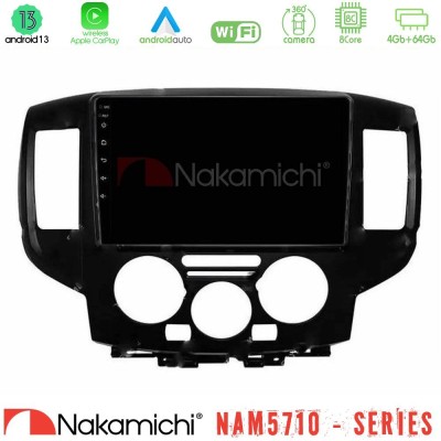 Nakamichi NAM5710 Series 8Core Android13 4+64GB  Nissan NV200 Navigation Multimedia Tablet 9