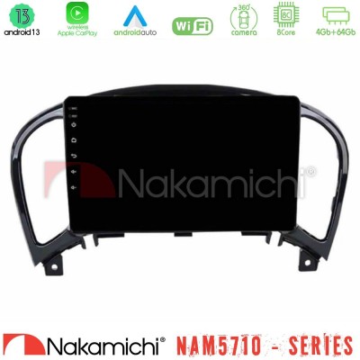 Nakamichi NAM5710 Series 8Core Android13 4+64GB  Nissan Juke Navigation Multimedia Tablet 9