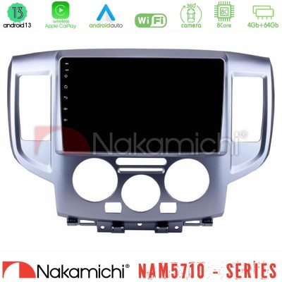 Nakamichi NAM5710 Series 8Core Android13 4+64GB  Nissan NV200 Navigation Multimedia Tablet 9