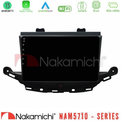 Nakamichi NAM5710 Series 8Core Android13 4+64GB  Opel Astra K 2015-2019 Navigation Multimedia Tablet 9