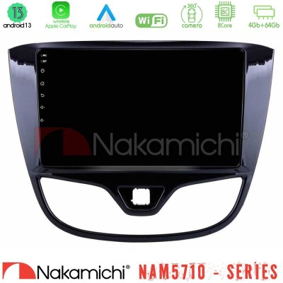 Nakamichi NAM5710 Series 8Core Android13 4+64GB  Opel Karl 2017-2019 Navigation Multimedia Tablet 9