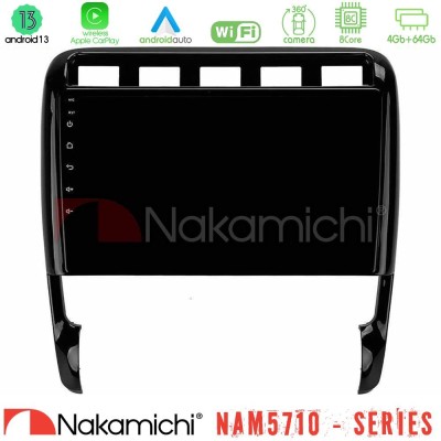 Nakamichi NAM5710 Series 8Core Android13 4+64GB  Porsche Cayenne 2003-2010 Navigation Multimedia Tablet 9