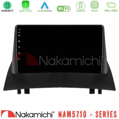 Nakamichi NAM5710 Series 8Core Android13 4+64GB  Renault Megane 2 2002-2008 Navigation Multimedia Tablet 9