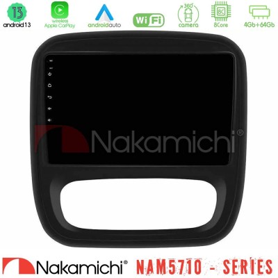 Nakamichi NAM5710 Series 8Core Android13 4+64GB  Renault/Nissan/Opel/Fiat Navigation Multimedia Tablet 9