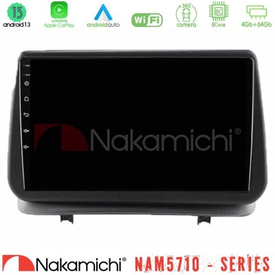 Nakamichi NAM5710 Series 8Core Android13 4+64GB Renault Clio 2005-2012 Navigation Multimedia Tablet 9