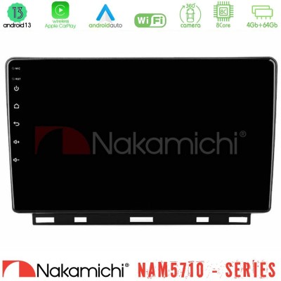 Nakamichi NAM5710 Series 8Core Android13 4+64GB  Renault Clio 5 2020-2024 Navigation Multimedia Tablet 9