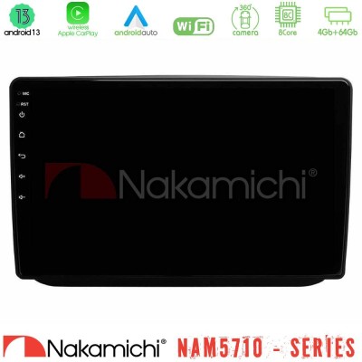 Nakamichi NAM5710 Series 8Core Android13 4+64GB  Skoda Fabia 2007-2014 Navigation Multimedia Tablet 10