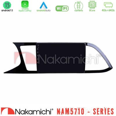Nakamichi NAM5710 Series 8Core Android13 4+64GB  Seat Leon 2013 – 2019 Navigation Multimedia Tablet 9