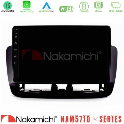 Nakamichi NAM5710 Series 8Core Android13 4+64GB  Seat Ibiza 2012-2015 Navigation Multimedia Tablet 9