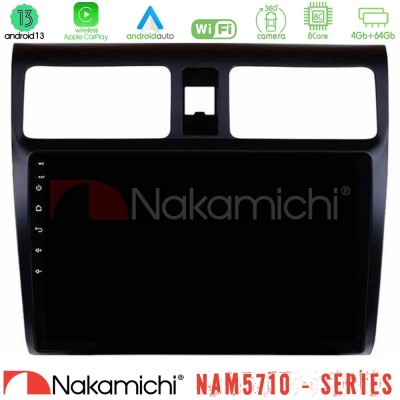 Nakamichi NAM5710 Series 8Core Android13 4+64GB  Suzuki Swift 2005-2010 Navigation Multimedia Tablet 10