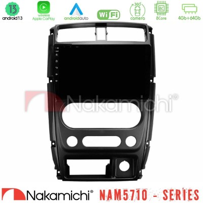 Nakamichi NAM5710 Series 8Core Android13 4+64GB  Suzuki Jimny 2007-2017 Navigation Multimedia Tablet 9