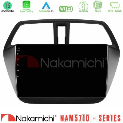 Nakamichi NAM5710 Series 8Core Android13 4+64GB  Suzuki SX4 S-Cross Navigation Multimedia Tablet 9