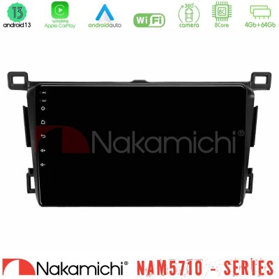 Nakamichi NAM5710 Series 8Core Android13 4+64GB  Toyota RAV4 2013-2018 Navigation Multimedia Tablet 9