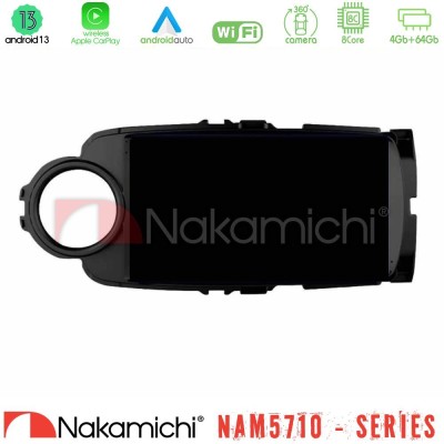 Nakamichi NAM5710 Series 8Core Android13 4+64GB  Toyota Yaris Navigation Multimedia Tablet 9