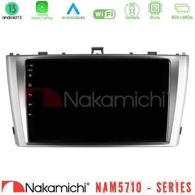 Nakamichi NAM5710 Series 8Core Android13 4+64GB  Toyota Avensis T27 Navigation Multimedia Tablet 9