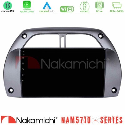 Nakamichi NAM5710 Series 8Core Android13 4+64GB  Toyota RAV4 2001 - 2006 Navigation Multimedia Tablet 9