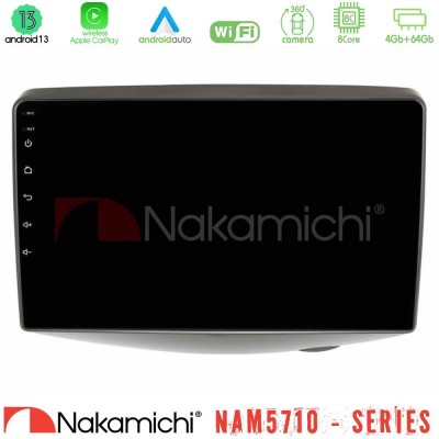 Nakamichi NAM5710 Series 8Core Android13 4+64GB  Toyota Yaris 1999 - 2006 Navigation Multimedia Tablet 9