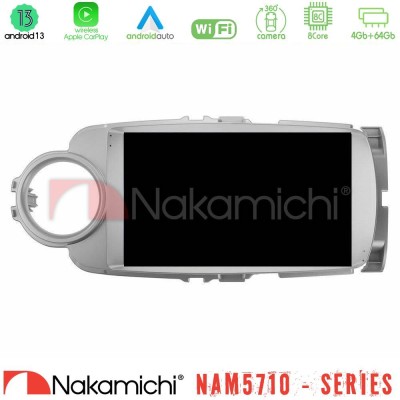 Nakamichi NAM5710 Series 8Core Android13 4+64GB  Toyota Yaris Navigation Multimedia Tablet 9