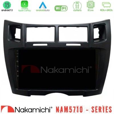 Nakamichi NAM5710 Series 8Core Android13 4+64GB  Toyota Yaris Navigation Multimedia Tablet 9