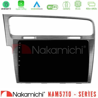 Nakamichi NAM5710 Series 8Core Android13 4+64GB  VW GOLF 7 Navigation Multimedia Tablet 10
