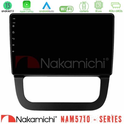 Nakamichi NAM5710 Series 8Core Android13 4+64GB  VW Jetta Navigation Multimedia Tablet 10