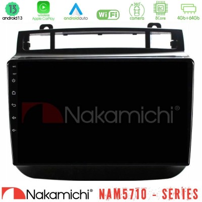 Nakamichi NAM5710 Series 8Core Android13 4+64GB VW Touareg 2011-2018 Navigation Multimedia Tablet 9