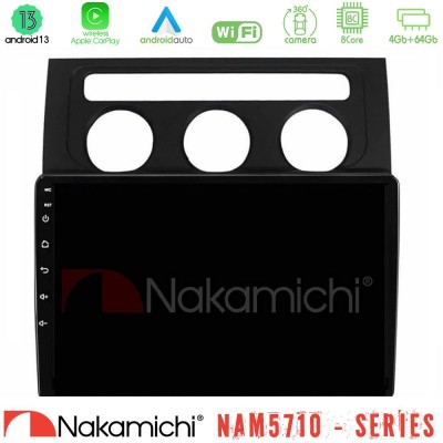 Nakamichi NAM5710 Series 8Core Android13 4+64GB     VW Touran 2003-2011 Navigation Multimedia Tablet 10