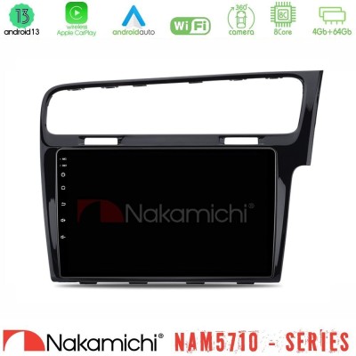 Nakamichi NAM5710 Series 8Core Android13 4+64GB  VW GOLF 7 RHD Navigation Multimedia Tablet 10