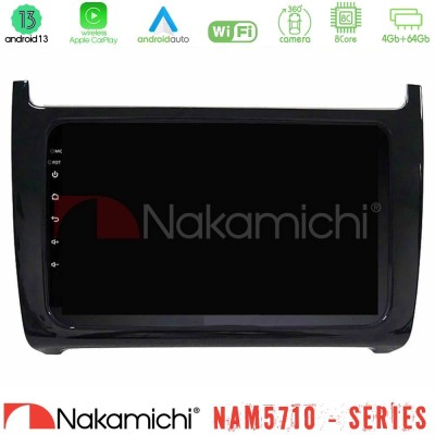 Nakamichi NAM5710 Series 8Core Android13 4+64GB  Vw Polo Navigation Multimedia Tablet 9