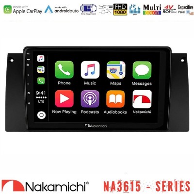 Nakamichi NA3615 Series Με Wireless Carplay & Android Auto BMW 5 Series (E39) / X5 Series (E53) Media Station Tablet 9