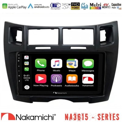 Nakamichi NA3615 Series Με Wireless Carplay & Android Auto  Toyota Yaris Media Station Tablet 9