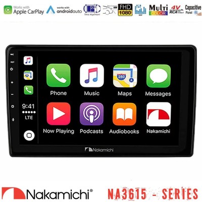 Nakamichi NA3615 Series Με Wireless Carplay & Android Auto Fiat Panda 2003-2012 Media Station Tablet 9
