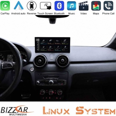 Bizzar Audi A1 (8X) 2010-2018 Linux Apple CarPlay | Android Auto screen 10.25