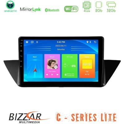Bizzar C Series Lite 4Core Android14 2+32GB  BMW Χ1 E84 Navigation Multimedia Tablet 10