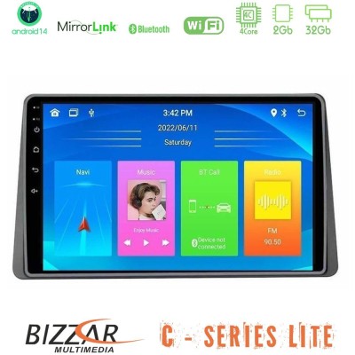 Bizzar C Series Lite 4Core Android14 2+32GB  Dacia Duster 2023-2024 Navigation Multimedia Tablet 10