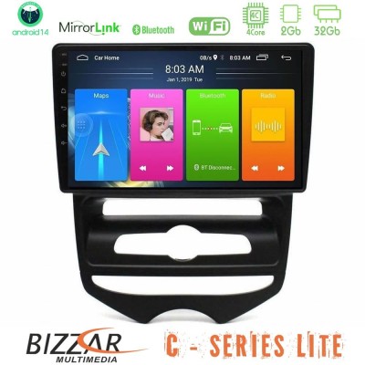 Bizzar C Series Lite 4Core Android14 2+32GB Hyundai ix20 2010-2020 (MANUAL A/C) Navigation Multimedia Tablet 9