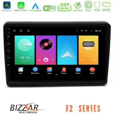 Bizzar F2 Series 8Core Android16 4+64GB Citroen C5 2008-2019 Navigation Multimedia Tablet 10