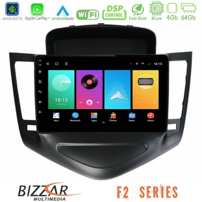 Bizzar F2 Series 8Core Android16 4+64GB     Chevrolet Cruze 2009-2012 Navigation Multimedia Tablet 9