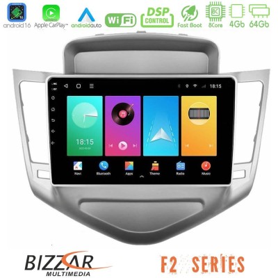 Bizzar F2 Series 8Core Android16 4+64GB  Chevrolet Cruze 2009-2012 Navigation Multimedia Tablet 9