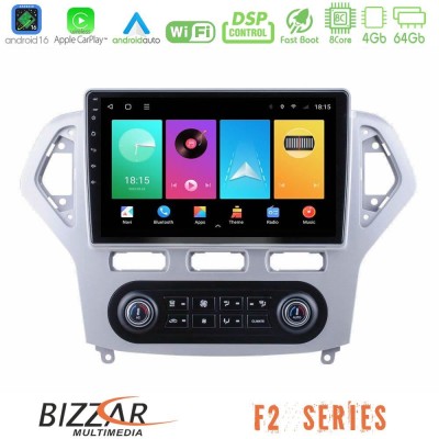 Bizzar F2 Series 8Core Android16 4+64GB  Ford Mondeo 2007-2011 (Auto A/C) Navigation Multimedia Tablet 10