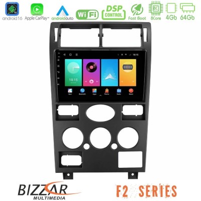 Bizzar F2 Series 8Core Android16 4+64GB  Ford Mondeo 2001-2004 Navigation Multimedia Tablet 9