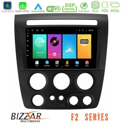 Bizzar F2 Series 8Core Android16 4+64GB  Hummer H3 2005-2009 Navigation Multimedia Tablet 9