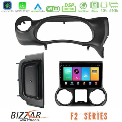 Bizzar F2 Series 8Core Android16 4+64GB  Jeep Wrangler 2014-2017 Navigation Multimedia Tablet 10