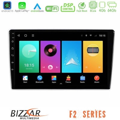Bizzar F2 Series 8Core Android16 4+64GB  Kia Sportage 2005-2008 Navigation Multimedia Tablet 9